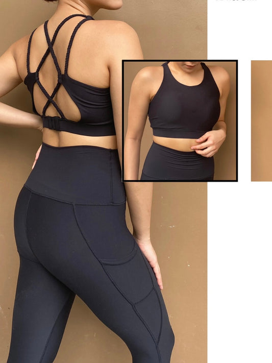 TROPIC Halter Weave Sports Bra
